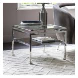 Cosenza Side Table Silver 570 x 570 x 460mm The Cosenza Silver Side Table Infuses A Sense Of