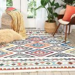 Navaro Rug Inspired by Native American textiles, bring home a lively tribal theme with the