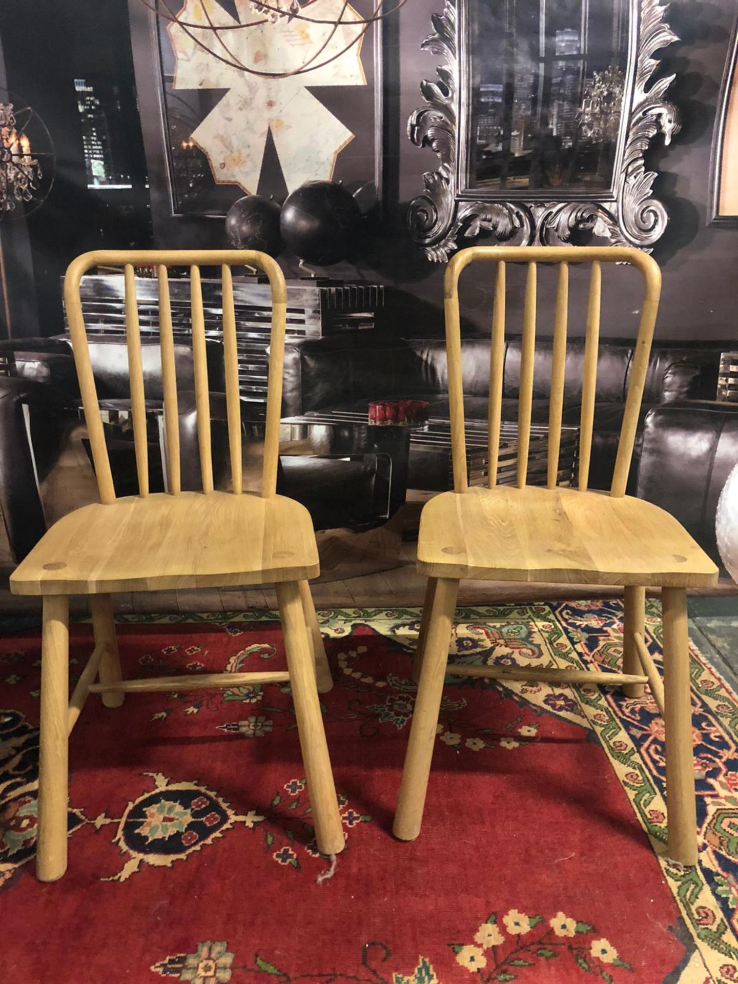 A pair of Wycombe Dining Chairs The Wycombe range made from a combination of the finest solid oak