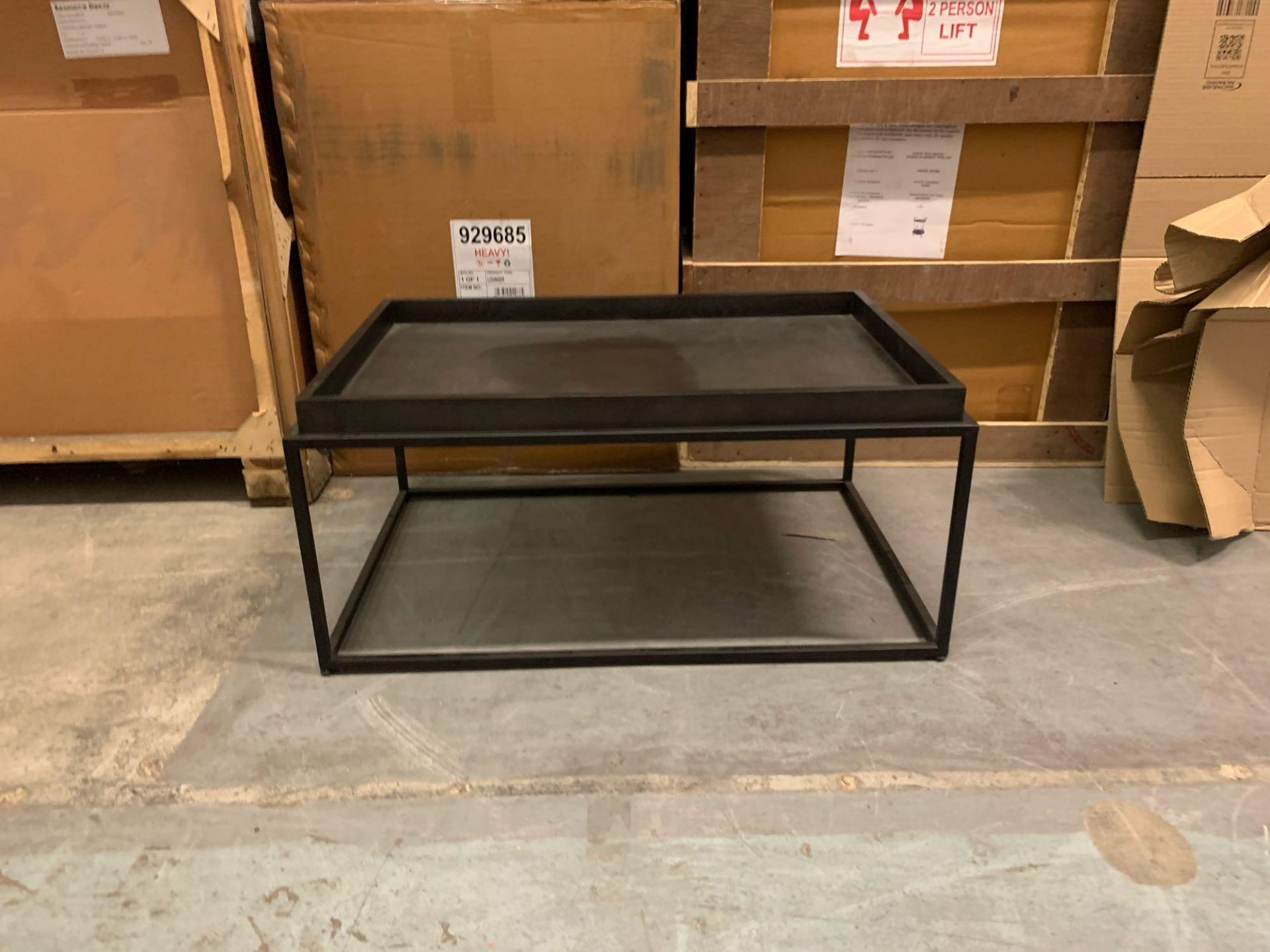 Forden Tray Coffee Table Black W900 x D600 x H400mm The Forden Black Side Table Completed With A - Bild 5 aus 5