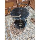 Timothy Oulton Deco Bar Cart Black Marble-Top and Nickel Bar Cart This Luxe, Marble-Topped Bar