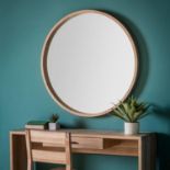 Bowman Mirror Large The Bowman Mirror by Gallery Direct is made using natural materials. The oak