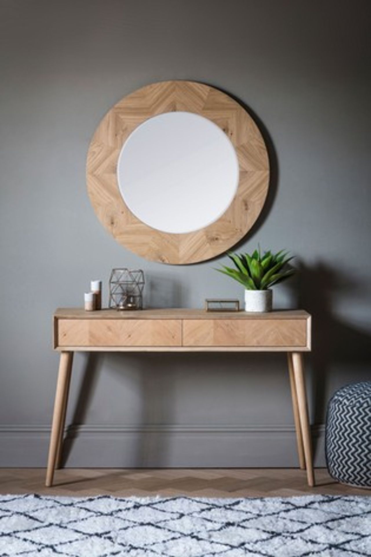Milano Round Mirror 900 x 25 x 900mm Part Of Our E x Clusive Milano Range Is This Matching Round