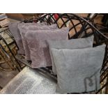 5 x cushions grey and browns 45cm