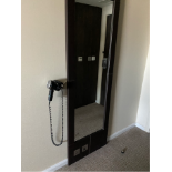 Curtis Contract Furniture Full Length Dress Mirror Brown 534 (w) x 50 (d) x 2150mm (h) (Exec)