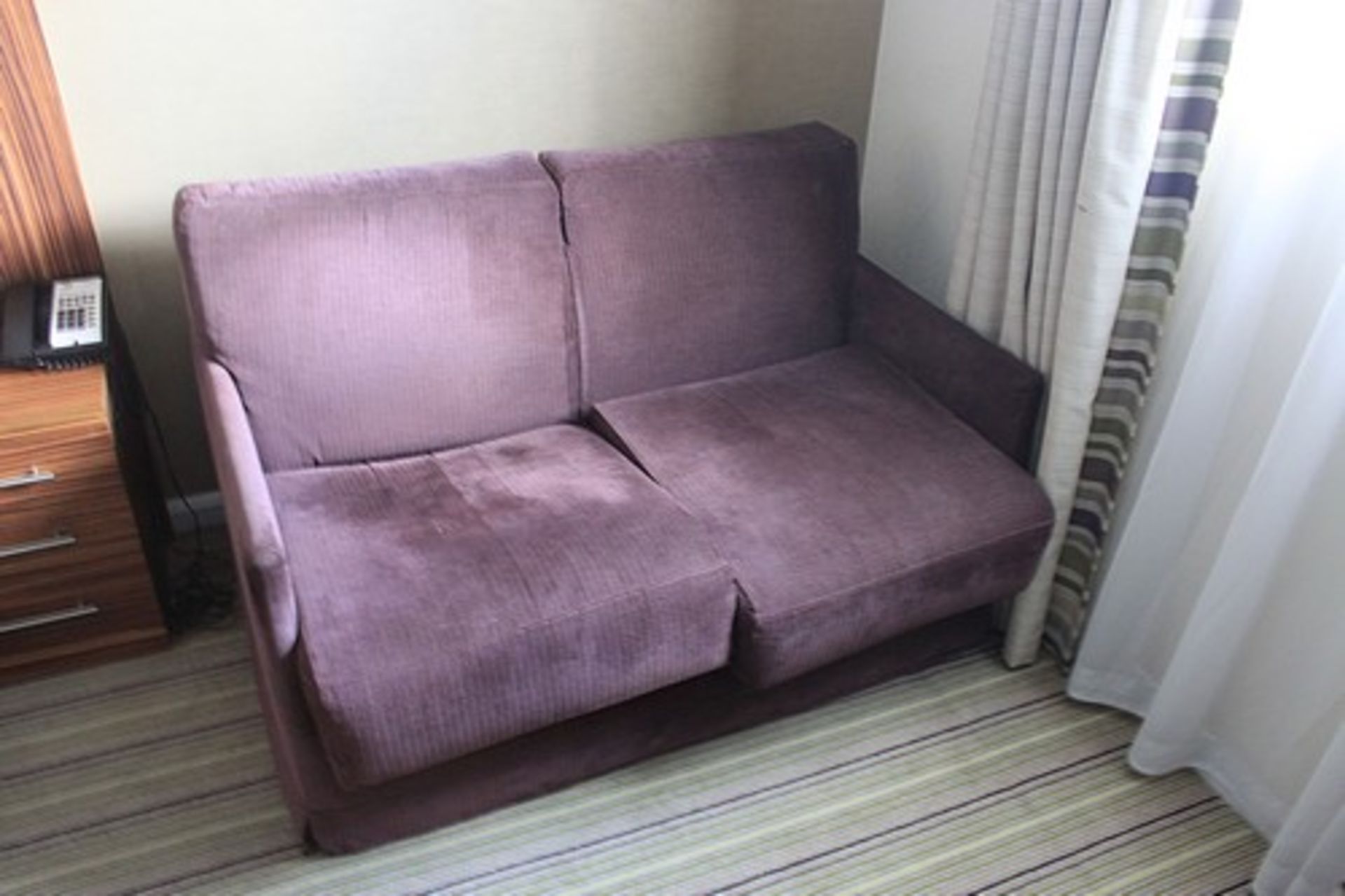 Kesterport Omero Small Sofa Bed upholstered in Sinclaire Bedford Mauve A timeless classic great