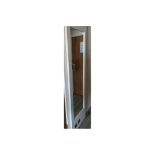 Curtis Contract Furniture Full Length Dress Mirror White 534 (w) x 50 (d) x 2150mm (h)