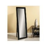 Luna Cheval Black Versatile Angled All Bevelled Mirror Framed Cheval At A Scale To Suit Any Interior