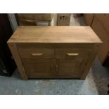 Oak Oregon Small Sideboard Bursting With Rustic Charm, The Oakland Two Door Two Drawer Sideboard