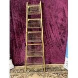 Basket Ladder Metal and Bronze Our large Storage Basket Ladder features five sturdy wire baskets