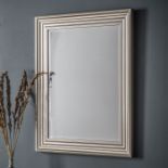 Haylen Mirror Brushed Steel Rectangle A Classic Design Mirror In A Stunning Modern Brushed Steel