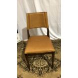 Starbay Side Chair Camel Leather And Walnut Dining Chair Sleek Design Equally At Home In