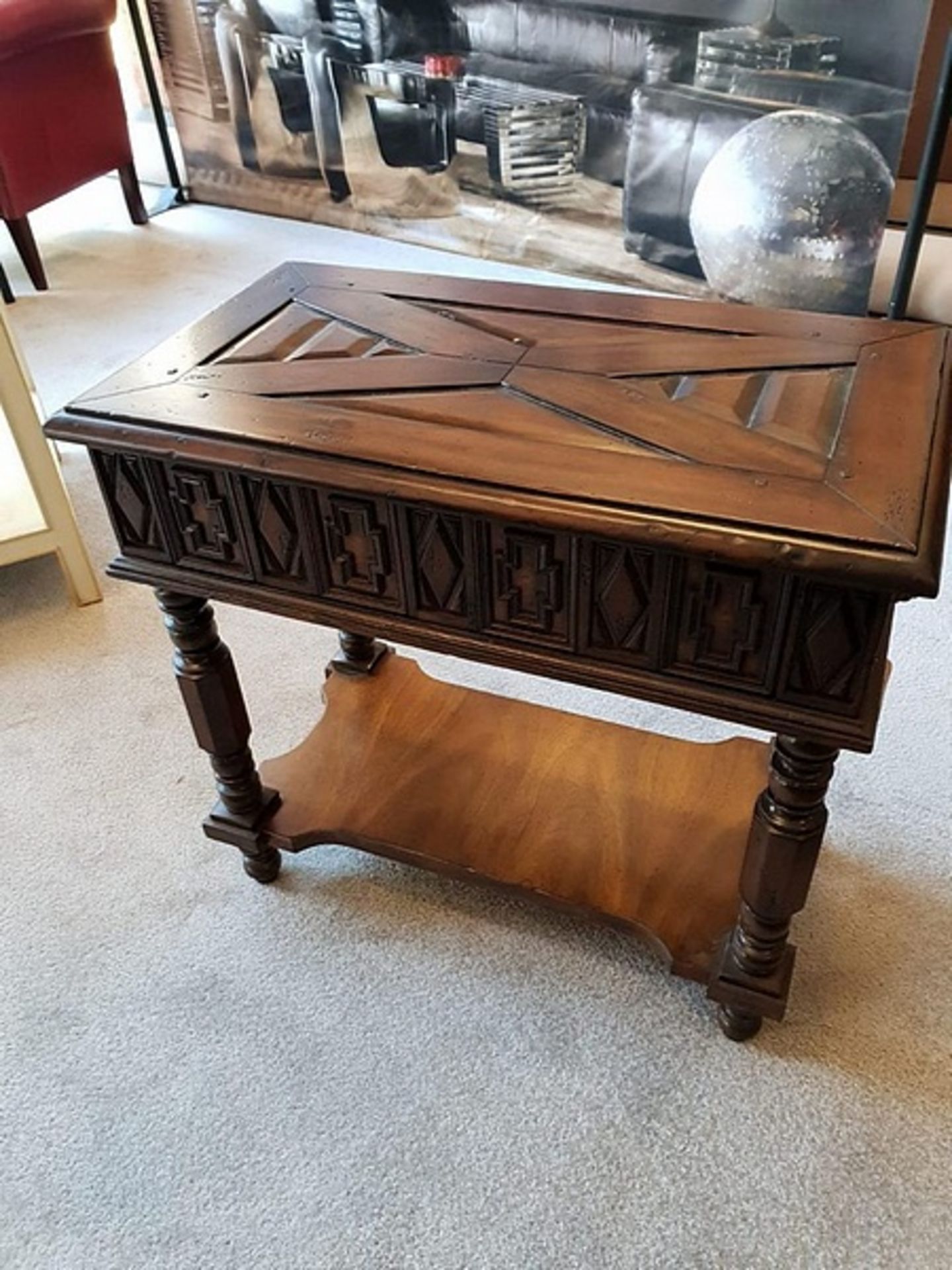 Century Furniture Jacobean Side Table A Stunning Reproduction Jacobean Side Table Features A Planked