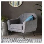 Volda Armchair Space Grey The Volda Armchair In Space Grey Is A Retro-Inspired Chair That Adds A