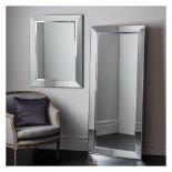 Bertoni Leaner Mirror Sleek Stylish Mirror With A Shallow Angled Mirror Frame And An Elegant