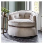 Mayfair Luxury Swivel Armchair The Mayfair Collection Features Deep Pulled Stitching Detailing And A