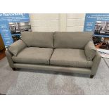 Kibre Sofa 3 Seater Upholstered in Berwick Meghan Stone Ultra modern sofa great for an apartment