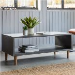 Bergen Cube Coffee Table The Bergen Cubed Coffee Table Has A Modern Meets Industrial Design In A