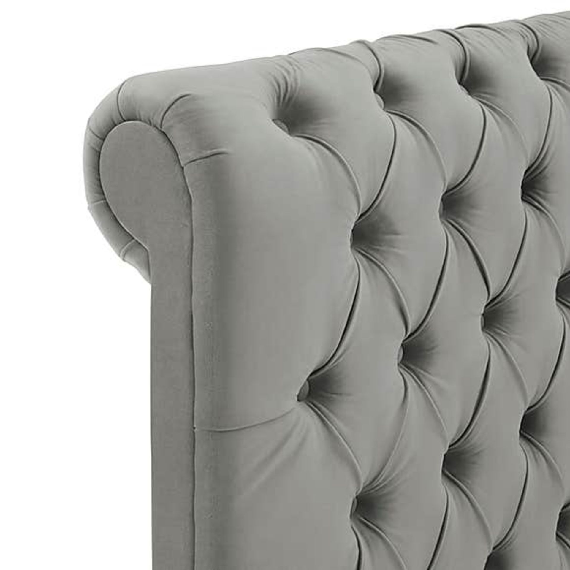 Belgrave Classic Super King Chesterfield Pale Grey Bed Frame Inspired By The Iconic Chesterfield - Bild 2 aus 3