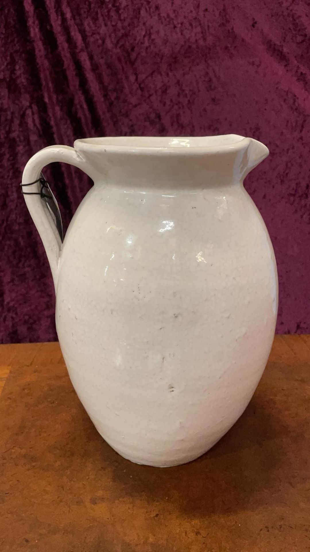 Nerthus Ceramic Pitcher White 270x210mm 5011745425855 - Image 2 of 2