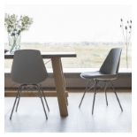 Finchley Chair Grey (4pk) A pack of 4 uniquely contemporary styled chairs with padded sell style