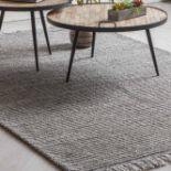 Marquis Rug Silver 1600 X 2300mm Modern And Stylish With An Artisanal Feel This Silver Tone Rug Will