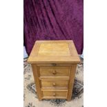 Wentworth Solid Oak Bedside Nightstand Crafted Using Hand Selected Solid Oak Wood And Hand