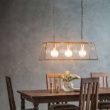 Lancaster Pendant Light This Statement Pendant Light Has Room For Three Bulbs In The Glear Glass