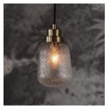 Remy Pendant Light Steel, Glass Remy Wall Hung Glass Pendant Light In Brass 1 Finish A Quniue