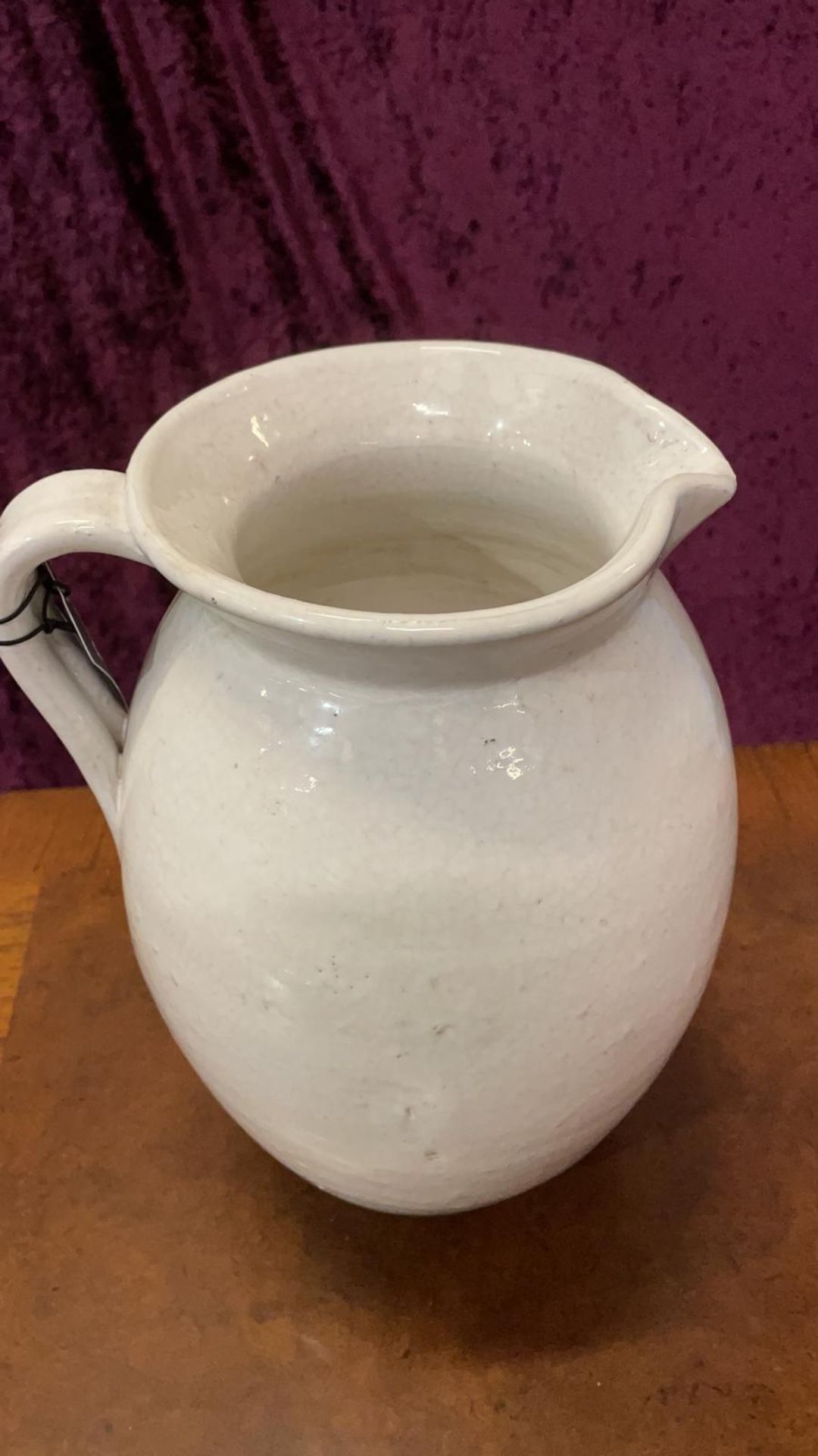 Nerthus Ceramic Pitcher White 270x210mm 5011745425855