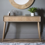 Milano 2 Drawer Console Table The Stunning Milano 2 Drawer Console Table Features A Beautiful