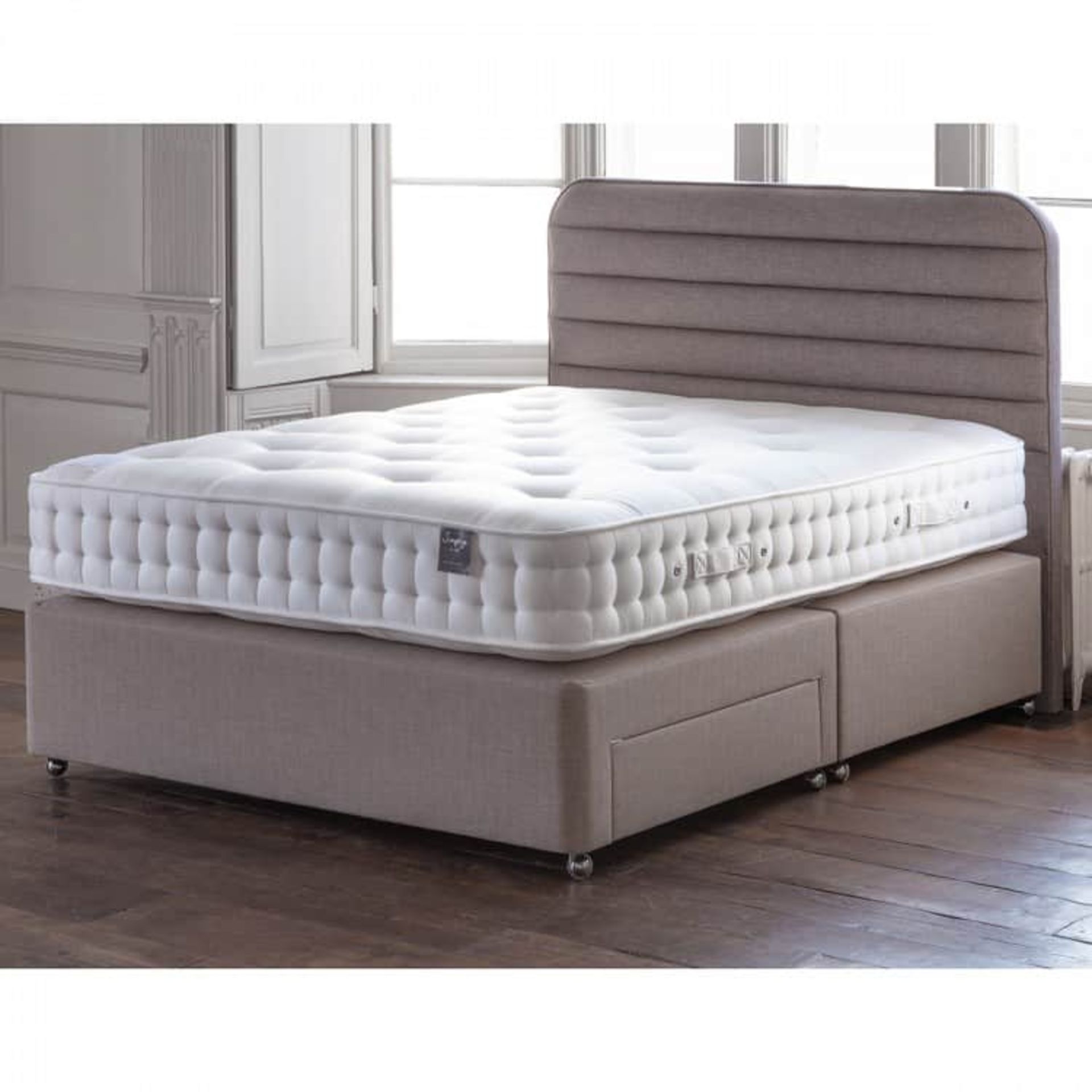 Gemini Pocket Mattress 135cm Medium Barker & Stonehouse Gemini Pocket 1200 mattress features the