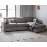 Burton Corner Ottoman LH Sofa Alternative Leg Langford Anthracite Gorgeous chaise sofa with