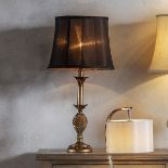 Martino Table Lamp Martino Classic Table Lamp With Decorative Antique Gold Base And Fluted Black