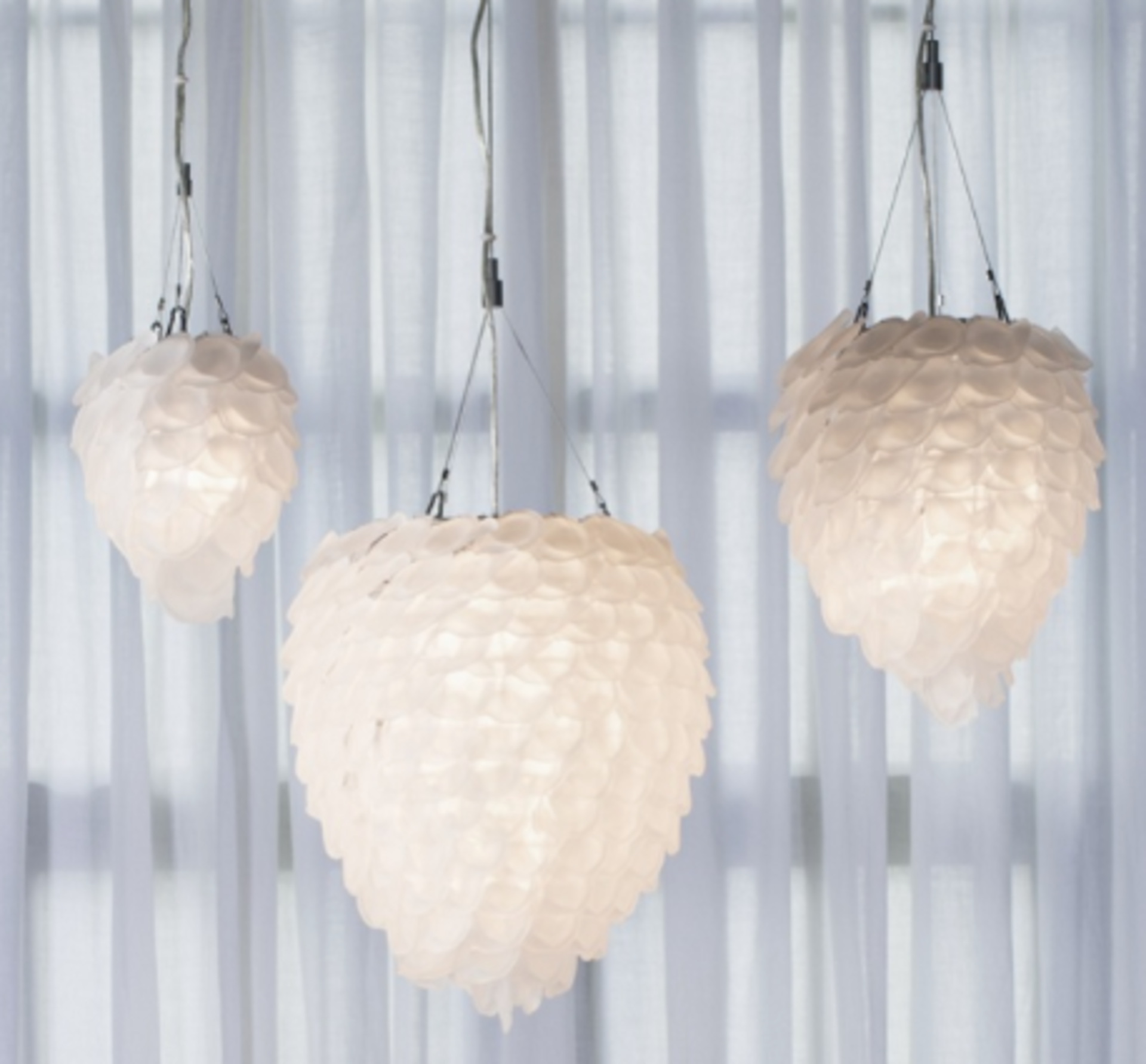 Pharohs Petal Pendant Frosted Medium Our Pharaoh pendant lamp is made from hand cut frosted glass