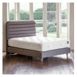 Simply Sleep No Drawer Divan King 150cm Plat Top 13" upholstered Langford Sahara Divan Base using