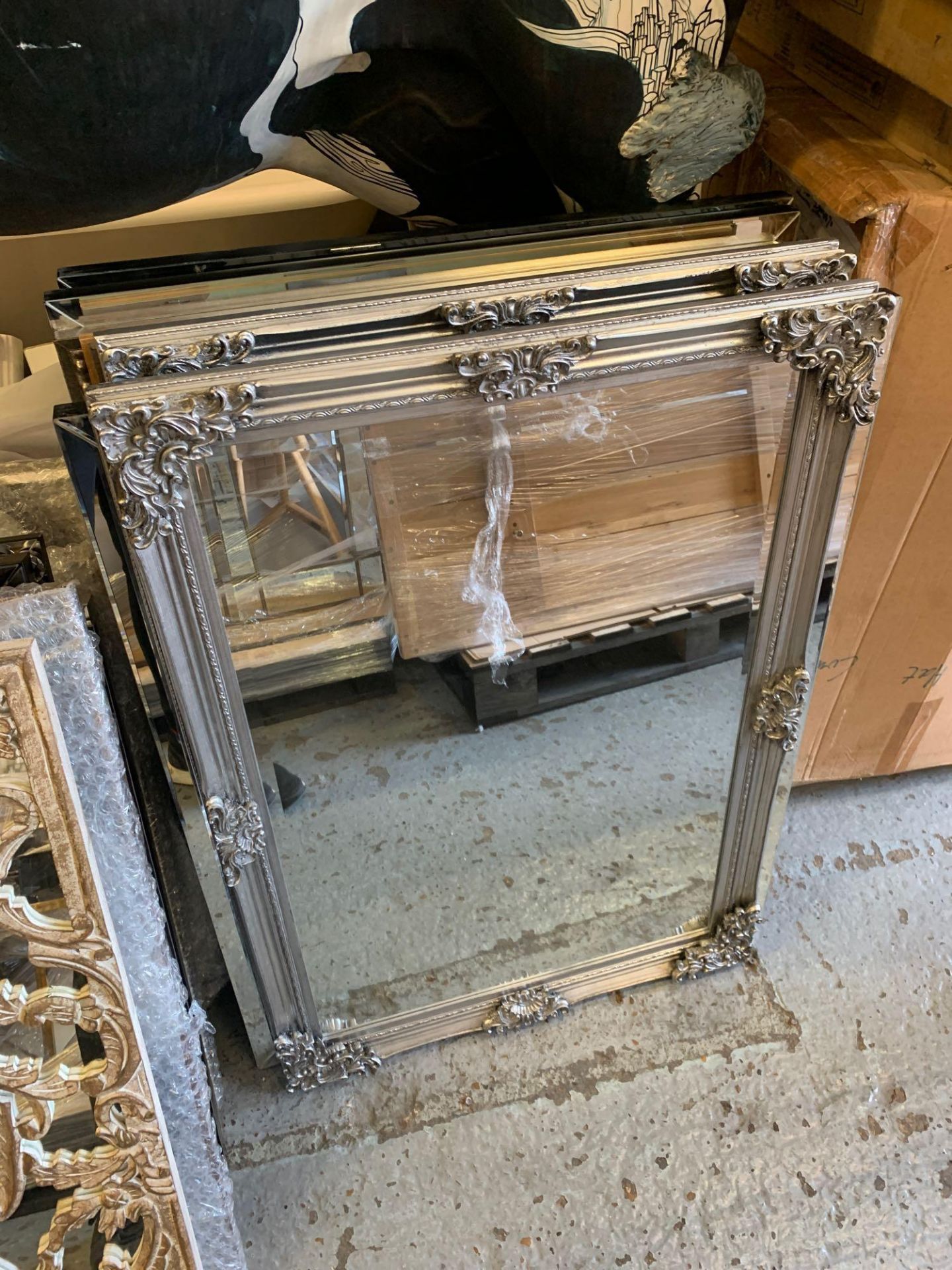 Fiennes Rectangle Mirror Silver 610 X 920mm This Vintage Inspired Piece Rectangle Mirror With Its - Image 2 of 4
