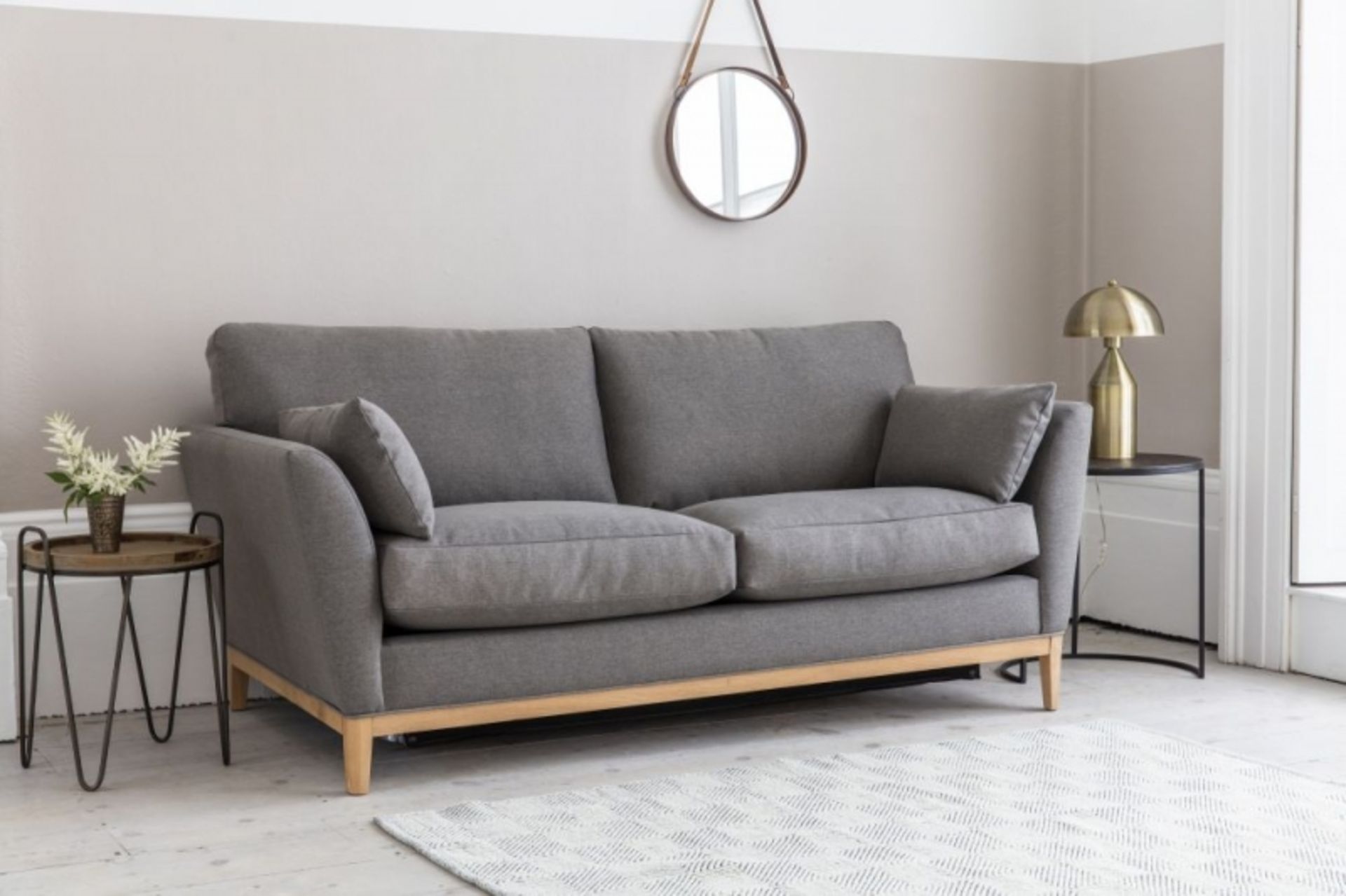 Norwood Sofa Bed 140cm Pocket Matt Placido Wedgewood Clean Nordic styling perfectly combined with