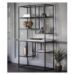 Pippard Open Display Unit Black The Pippard Black Console Table From Leading Manufacturer Gallery