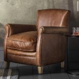 Mr. Paddington Chair Vintage Brown Leather The Mr. Paddington chair is full of personality with