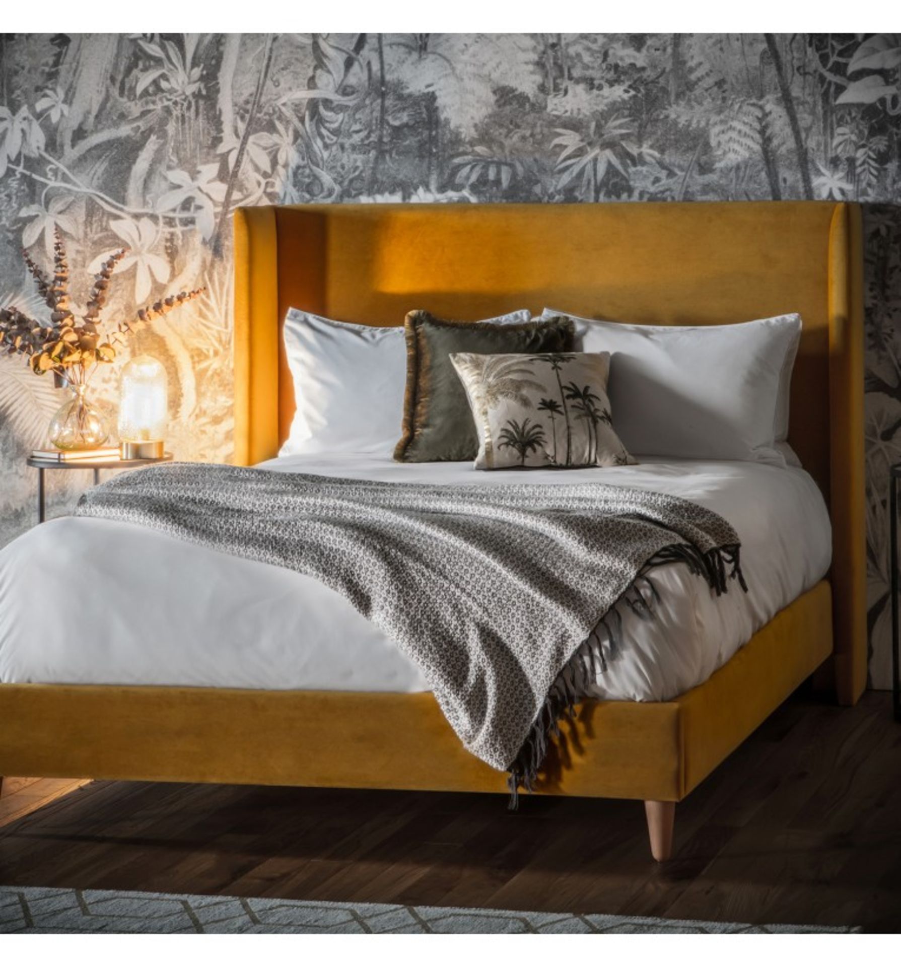 Gallery Doddington Headboard 150cm Placido Slate Traditional yet modern in style the Doddington