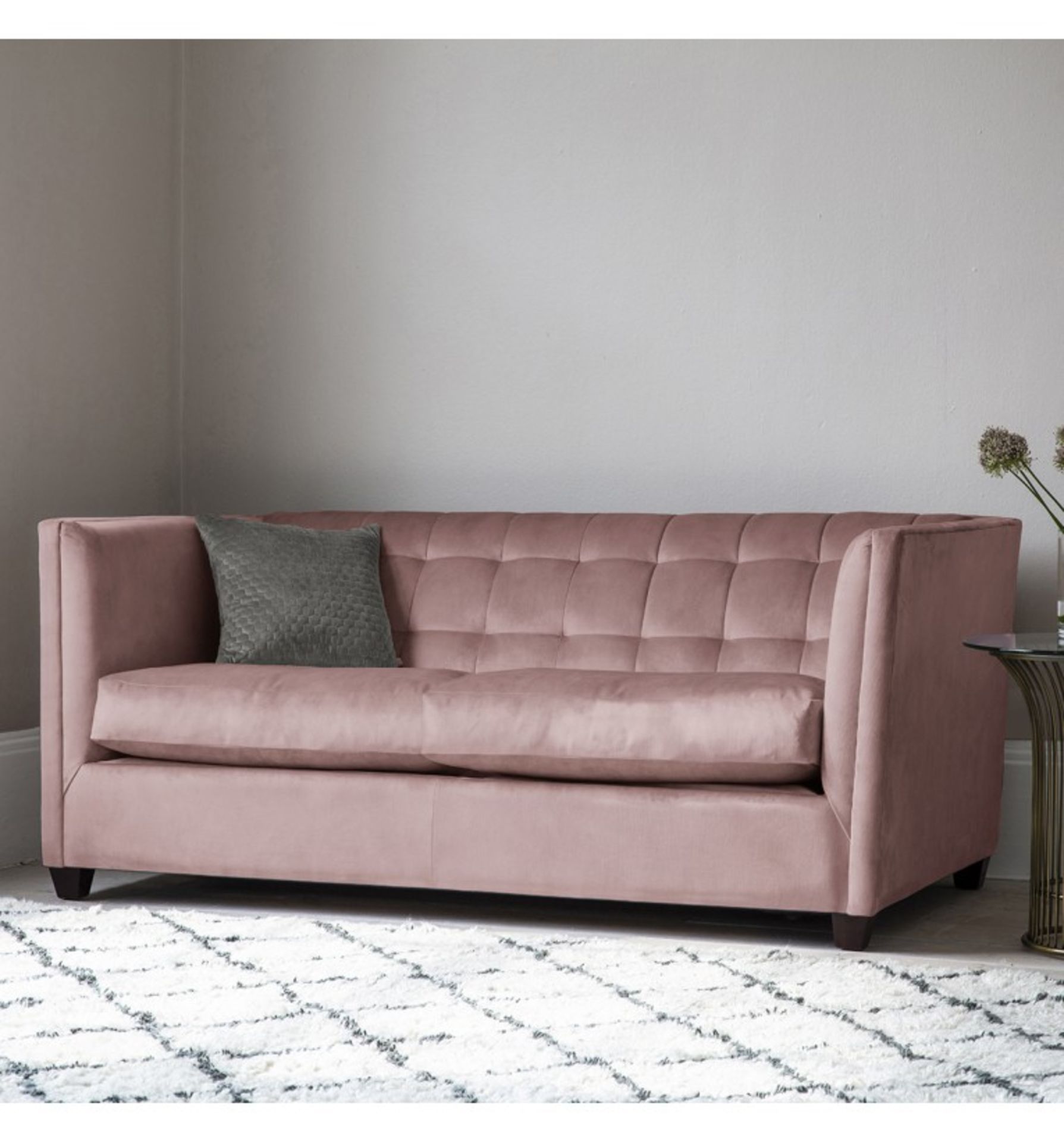 Mayfair Sofa Bed 140cm Pocket Matt Standard leg Placido Nickel The Mayfair collection features a