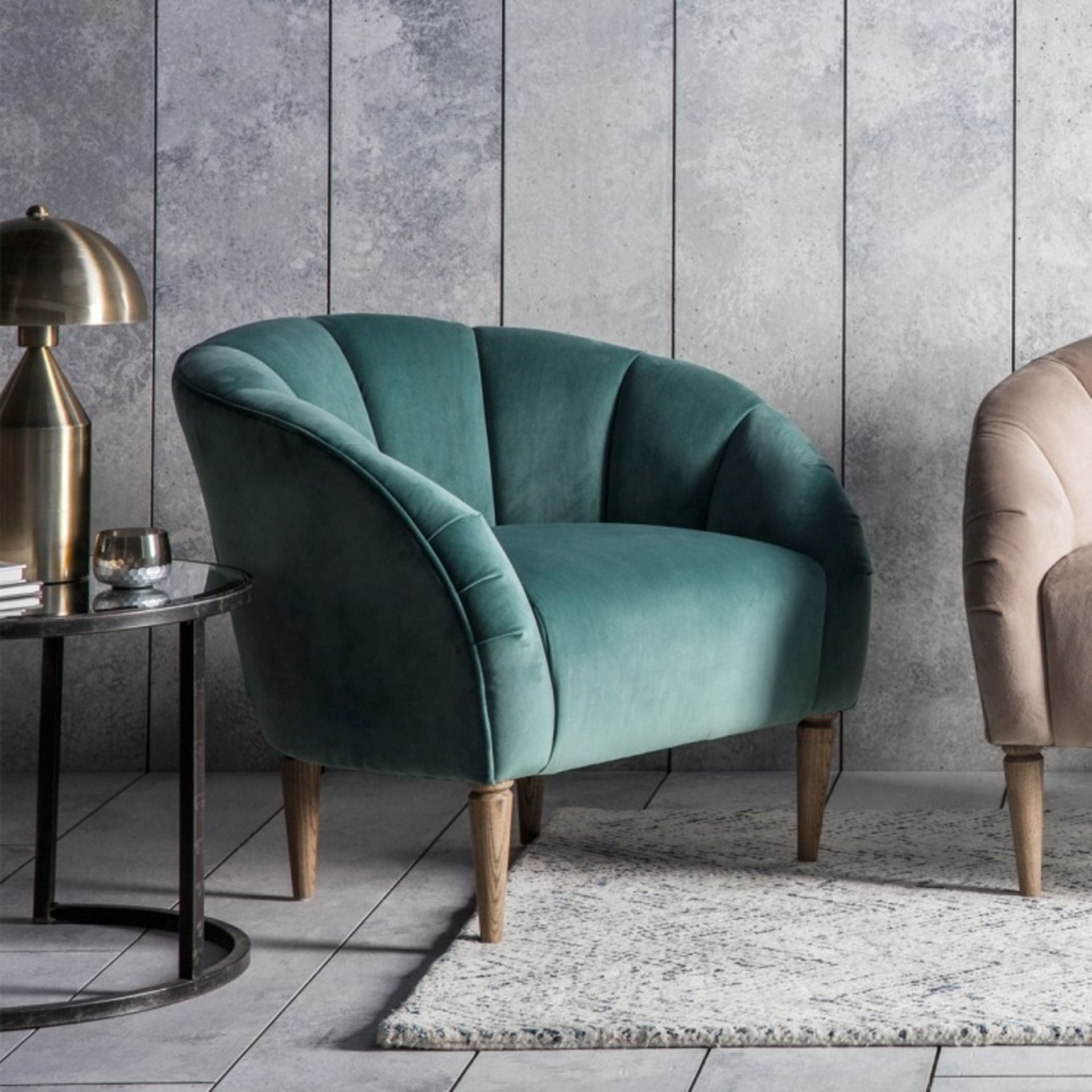 Tulip Chair Mint Velvet The tulip chair is a very stylish, statement piece that still manages to