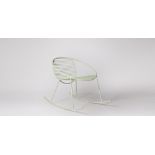 Finsbury Garden Rocking Chair Pastel Green Steel By Swoon Editions (brand new boxed) (brand new