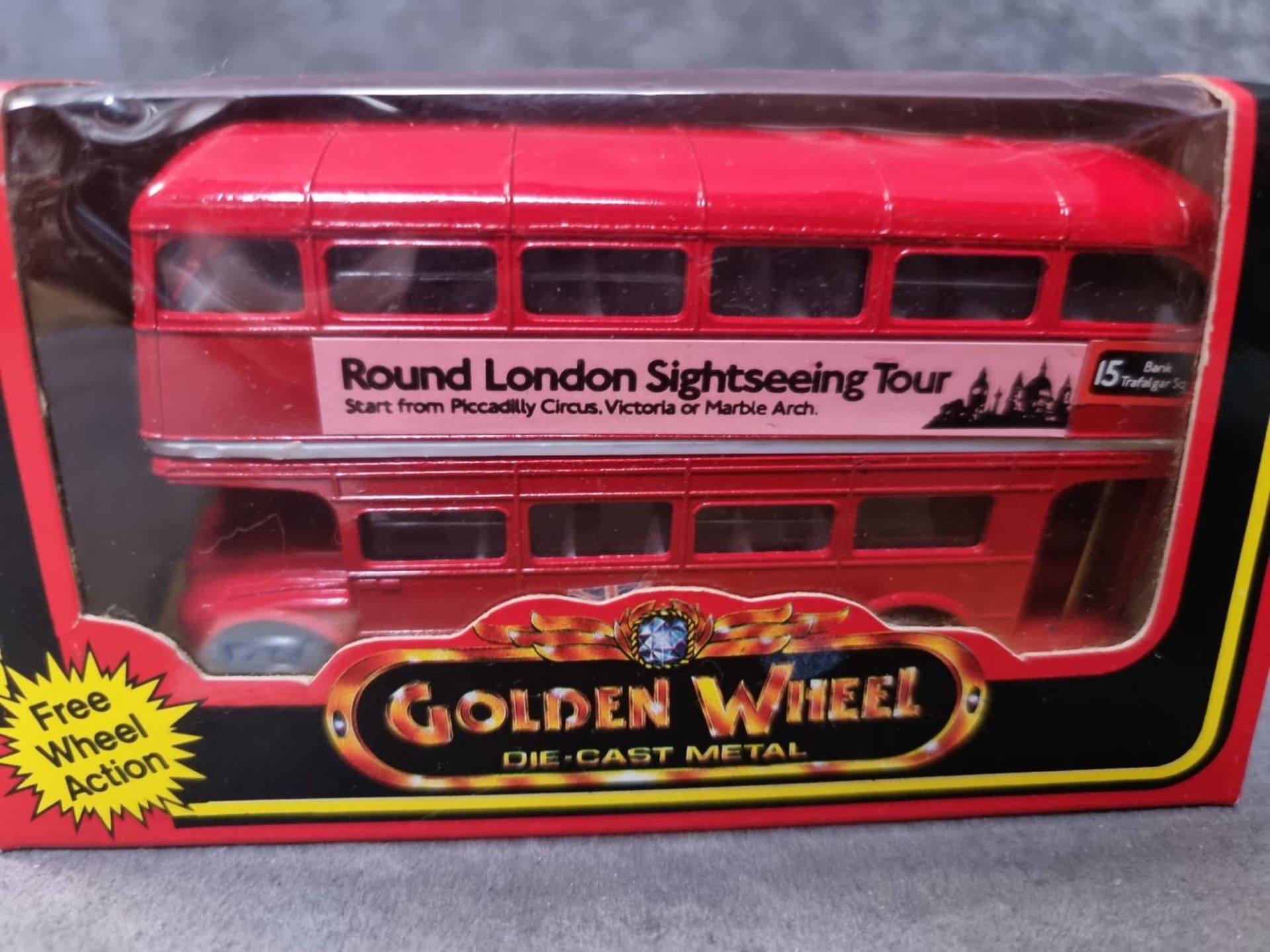 Golden Wheel Diecast Metal 1/43 Scale Round London Sightseeing Bus - Image 2 of 2