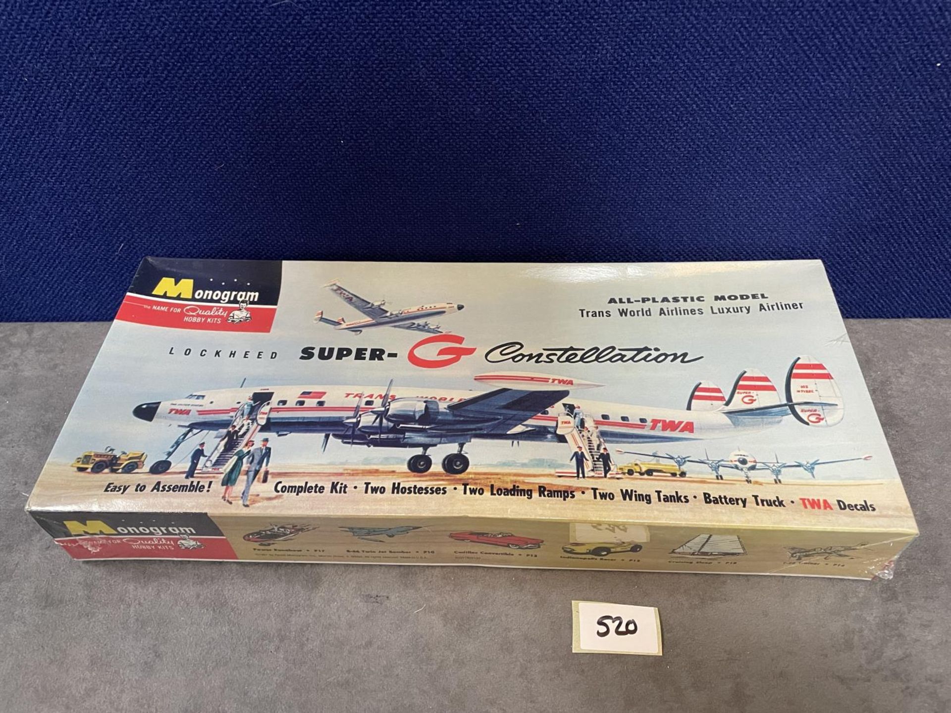 Monogram Hobby Kits No. 85-0019 Lockheed Super G Constellation Trans World Airlines Luxury