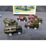 Sesame 6 Miniature Plastic Military Vehicles Aux Grandes Manoeuvres