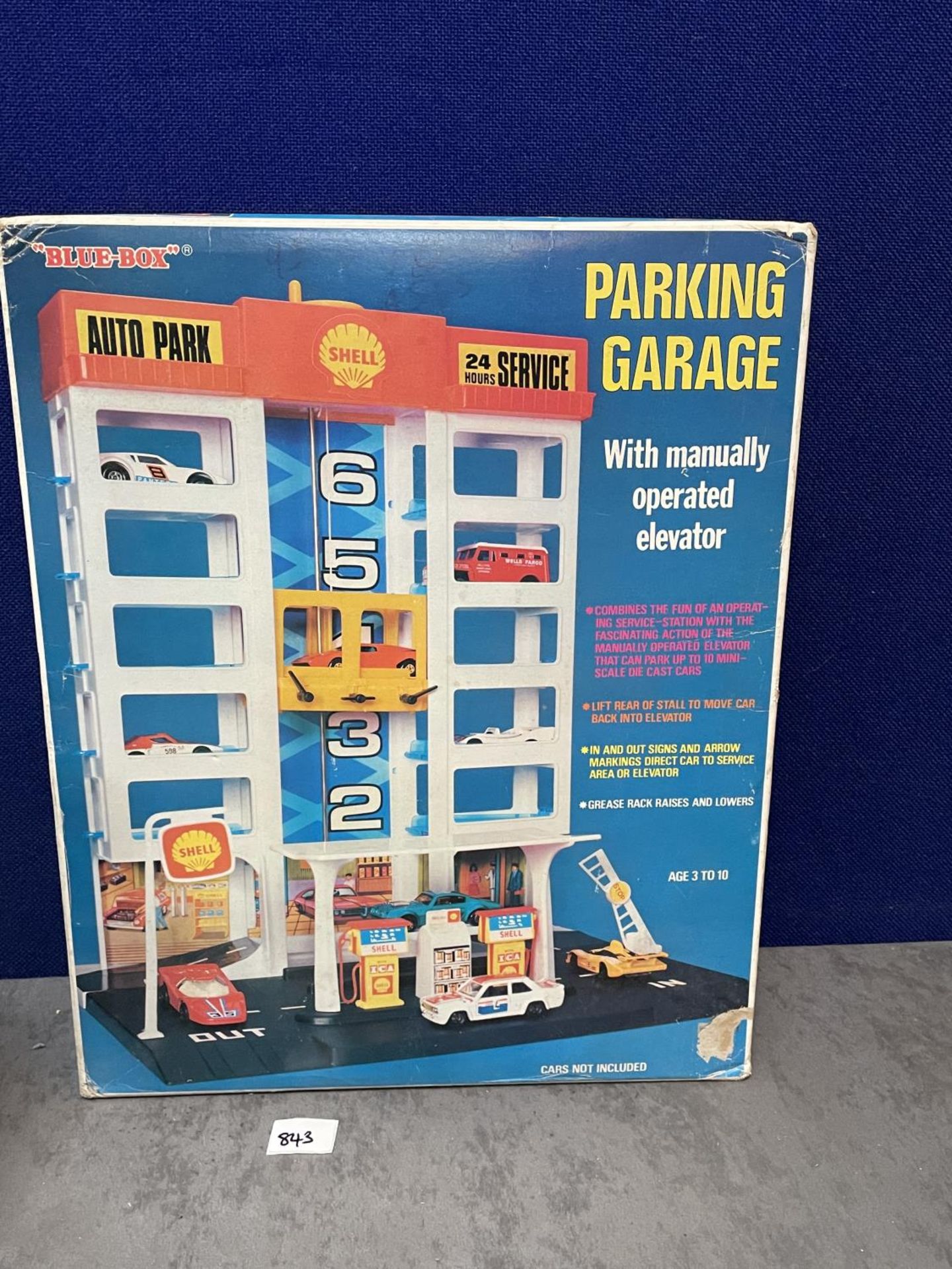 Blue Box #7400 Parking Garage With Box Made In Macau