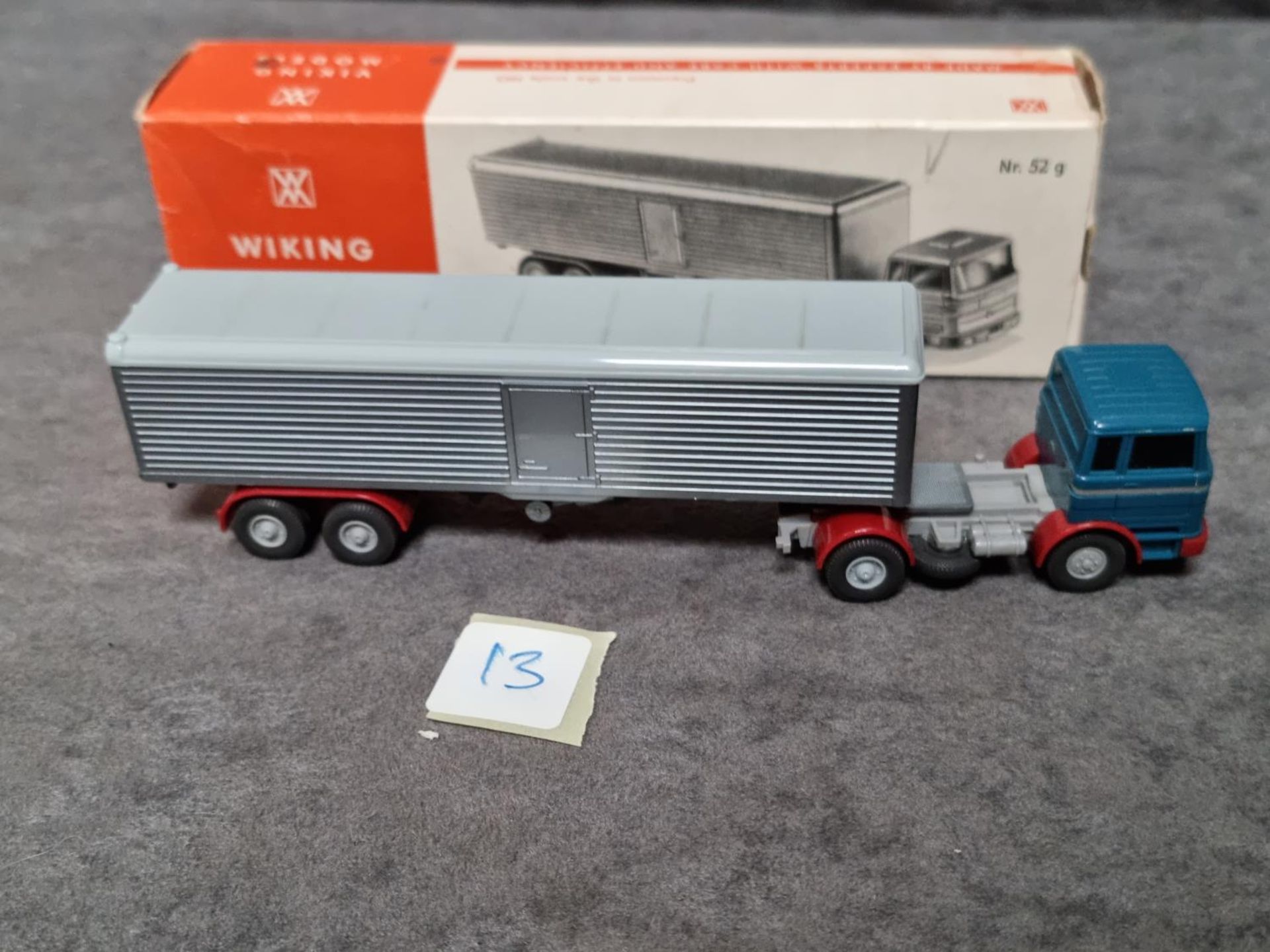 Vintage Wiking Germany HO 1:87 Scale 52g Mercedes LPS 1620 Tractor Trailer