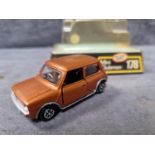 Dinky #178 Mini Clubman Bronze - Black Interior And Speed Wheels In Bubble Box 1975-1980